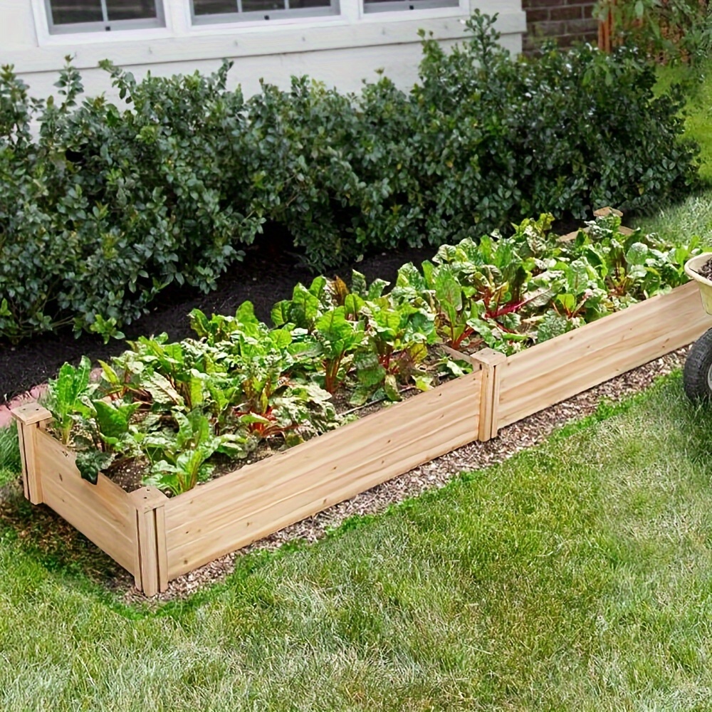 

Wooden Raised Garden Bed Elevated Planter Boxes Kit Grow Vegetable Herb