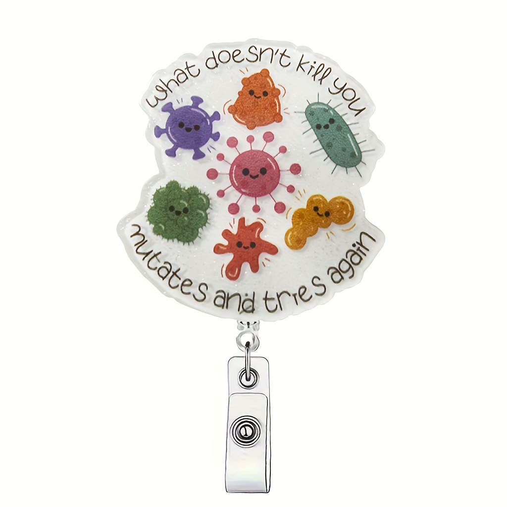 

1pc Retractable Id , Tag English , For Nurses, ,