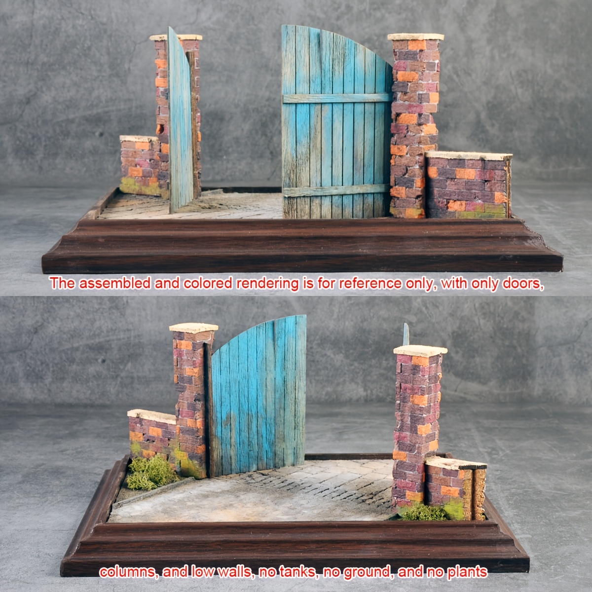 Wooden Doors Assembly Architectural Model
