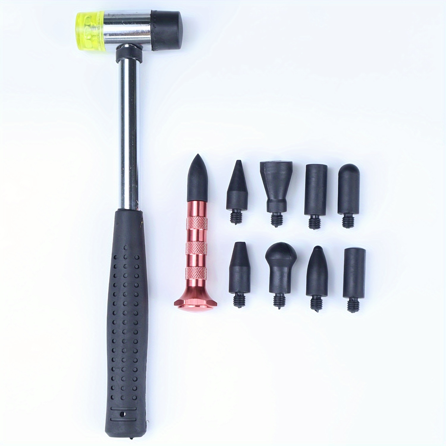 TEMU Car Dent Repair Sheet Metal Dent Repair Tool Dent Repair Hammer Leveling Hammer Repair Pen Detachable And Replaceable Head