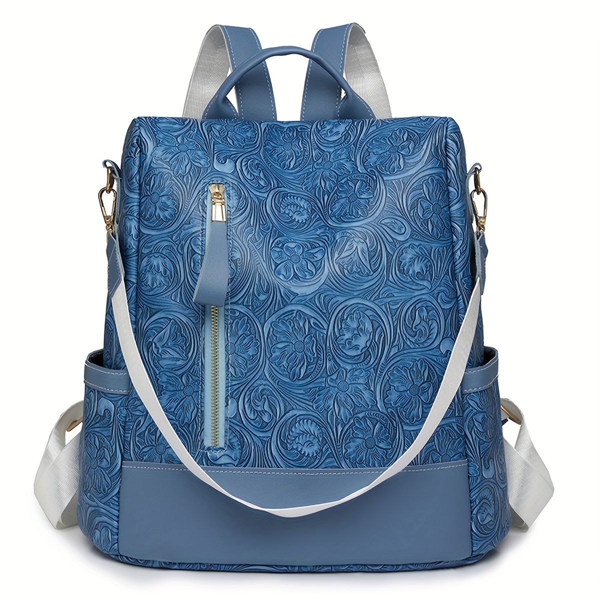 Colorful Embossed Fashion Backpack Purse for Women Fashion Anti-theft Bag Amazon.com: ALAZA Colorful Fox Backpack Purse for Women Anti  main image 4