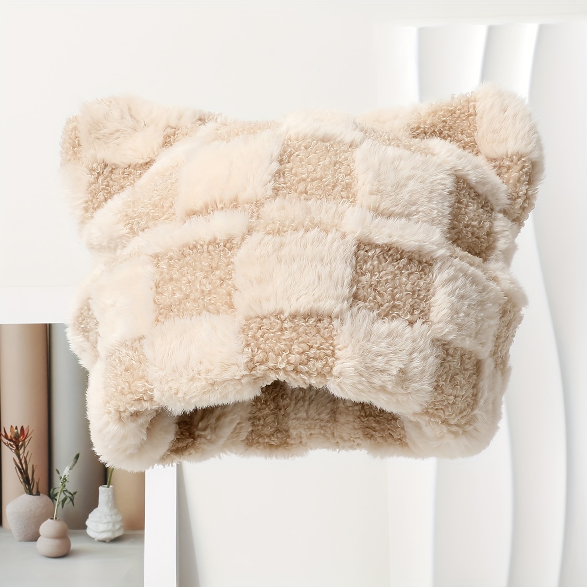 Y2k Cat Ear Fuzzy Comfortable Pullover Cold Weather Hat, Autumn/winter -lined Warm Windproof Ear Protection, Cute Fashionable Versatile Pattern