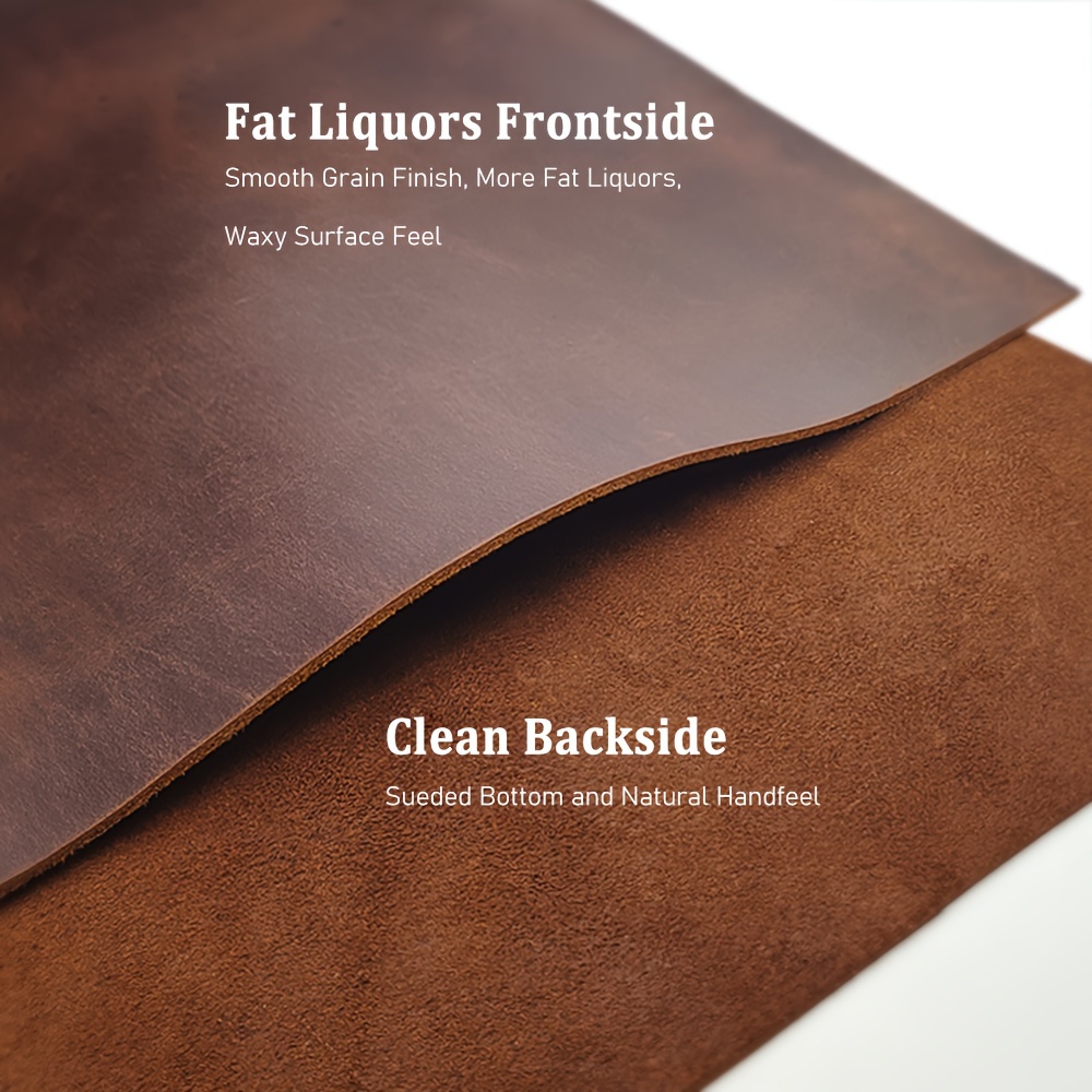 MEISTER SHEET【LEATHER】【箔】BROWN dark brown full grain leather sheet full genuine - Temu Oman