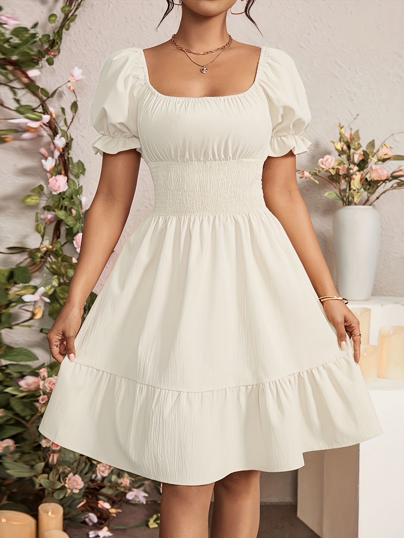 white christmas dresses Odette Cream Long Sleeve Formal Maxi Dress main image 1