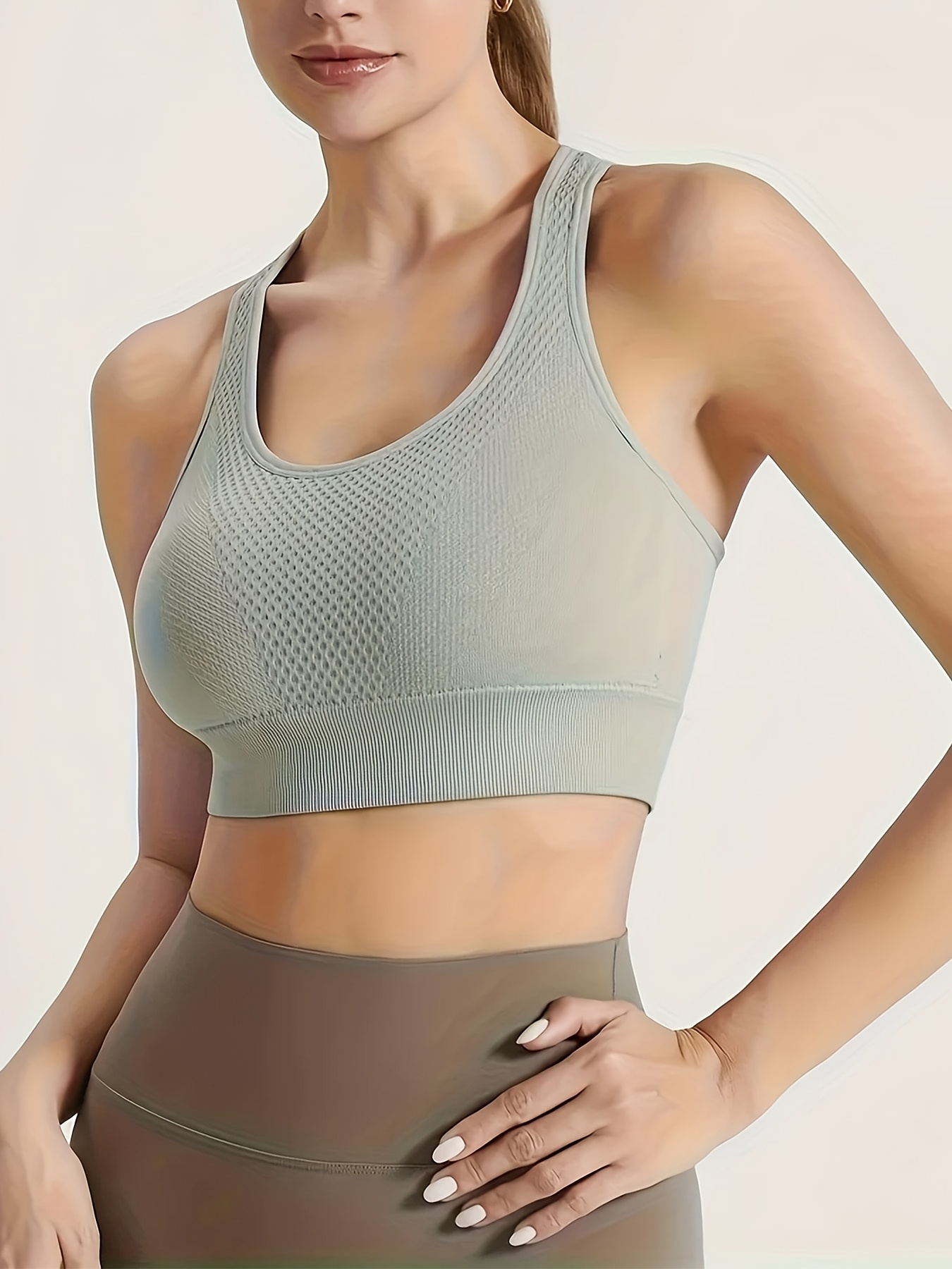 4pcs womens high support sports bras strapless breathable Temu