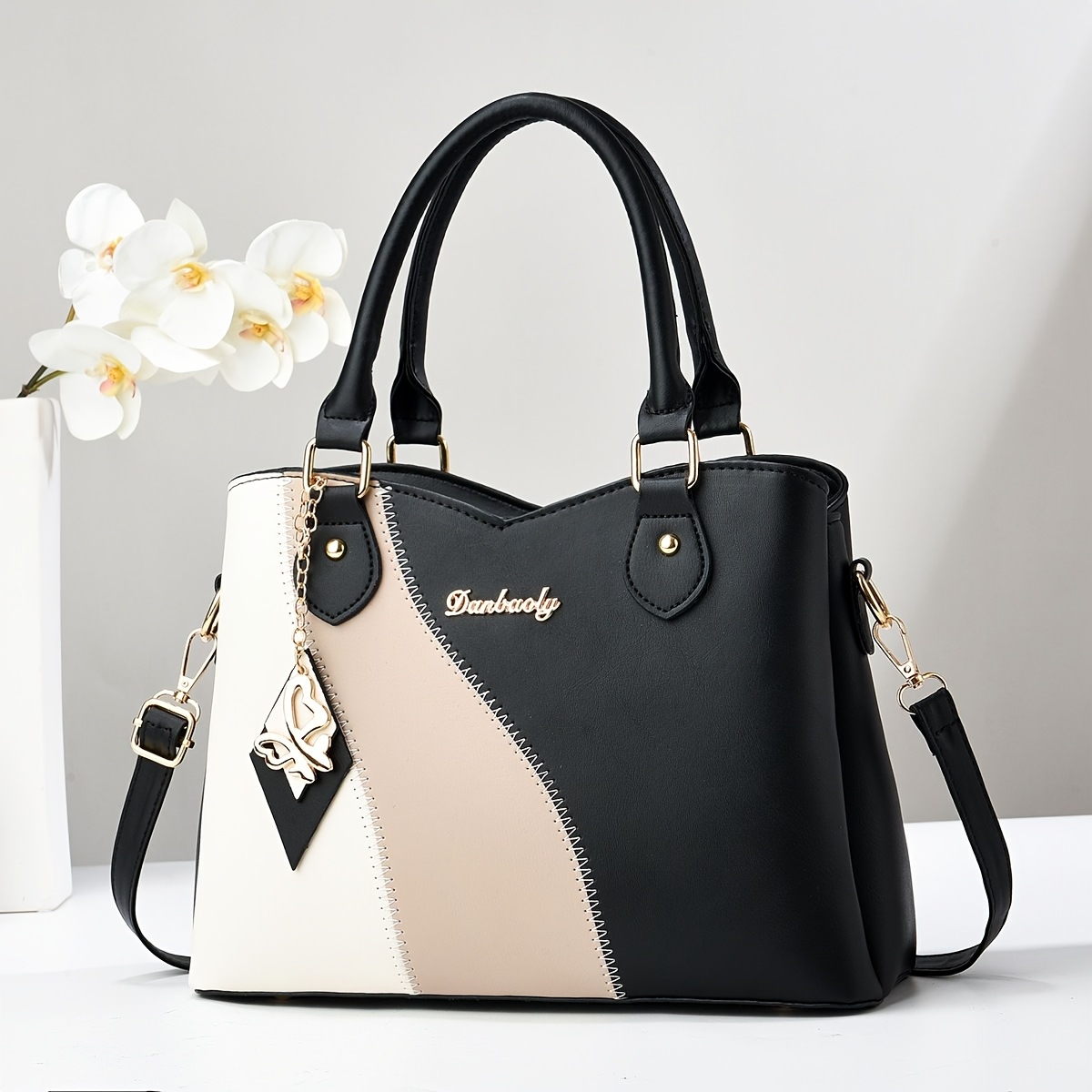 Image of Women's Small Handbag All-match New Contrast Body Bag Handbag Women's Fashion Large Bag