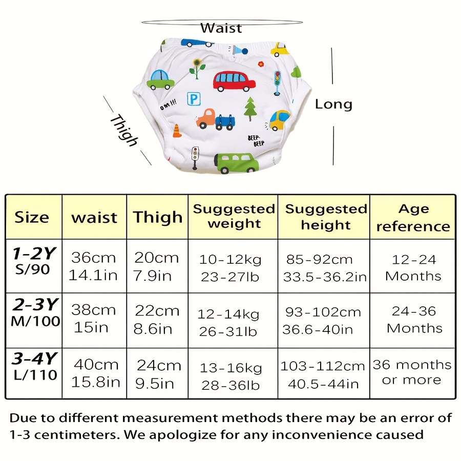 item picture   Training Pants Suitable for & - High-Stretch   with Cute Cartoon Design, & Multicolor, Washable & Durable Potty Underwear for Diaper Transition, Pull-On Pants