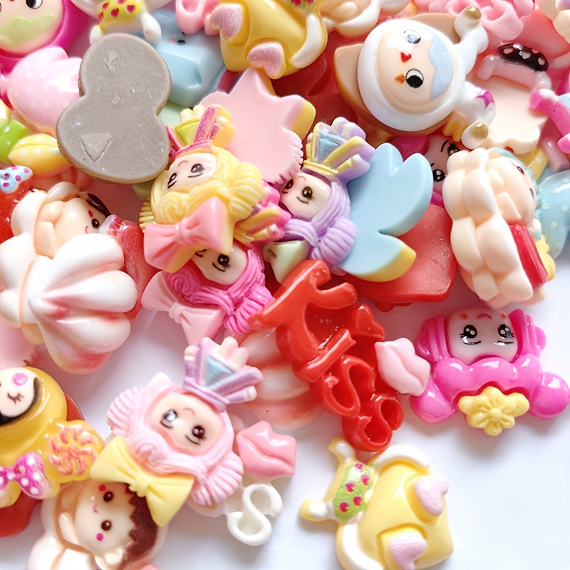 10pcs Mix DIY Halloween Series Resin Charms Flatback Ghost Pumpkin Cabochon RAND