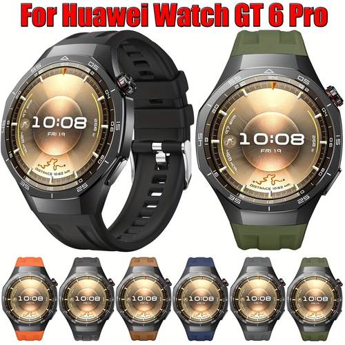 silicone strap for huawei watch gt6 pro 46mm watchband bracelet for huawei watch gt 6 pro 46mm smartwatch wristband additions