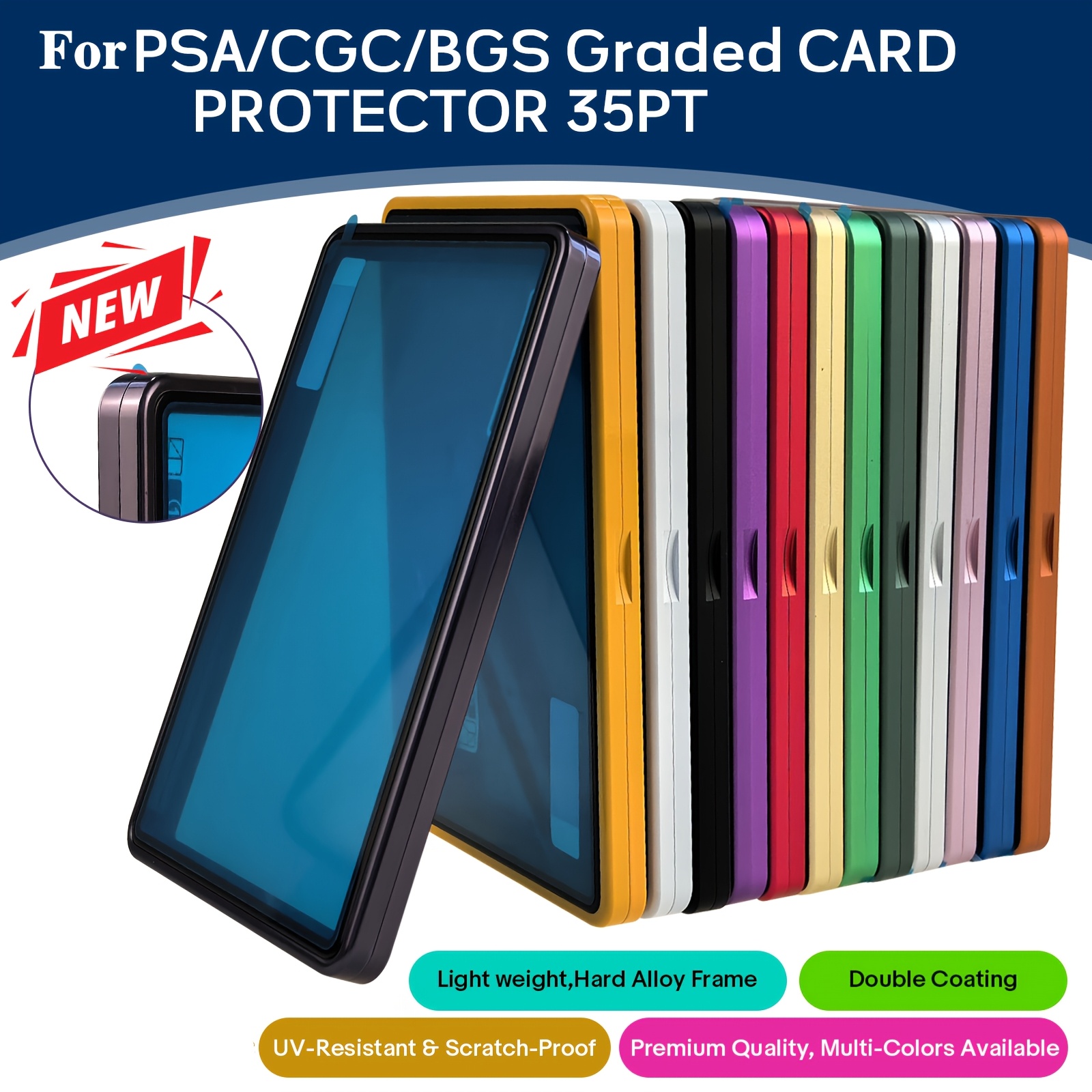 graded card guard psa Amazon.com: GradedGuard PSA Card Slab Protector Case, Standard PSA Size,  Impact Resistant TPU Holder, Drop & Scratch Proof Frame for Graded Sports  TCG Collectible Trading Cards (Blue) : Toys & Games