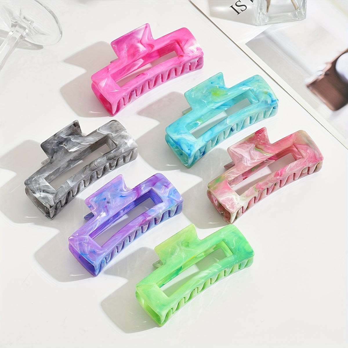 18 Stück Blumen-Haarklammern Set – 6x 8 Cm & 12x 4 Cm, In Verschiedenen Farben, Für Damen & Mädchen