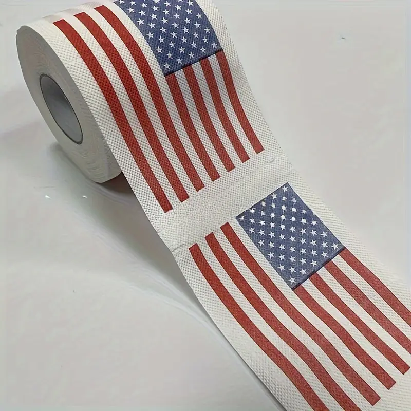 Bandiera Da Scrivania USA 4x6 Pollici Con Linea Blu E Base - Foto 8