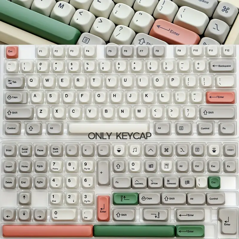 PBT Keycaps 143 tasti carini, copritasti a sublimazione del colore Set di copritasti personalizzati profilo MOA per tastiere meccaniche Cherry Gateron MX Swithes caffè PBT Keycaps 143 tasti carini, copritasti a sublimazione del colore Set di copritasti personalizzati profilo MOA per tastiere meccaniche Cherry Gateron MX Swithes caffè