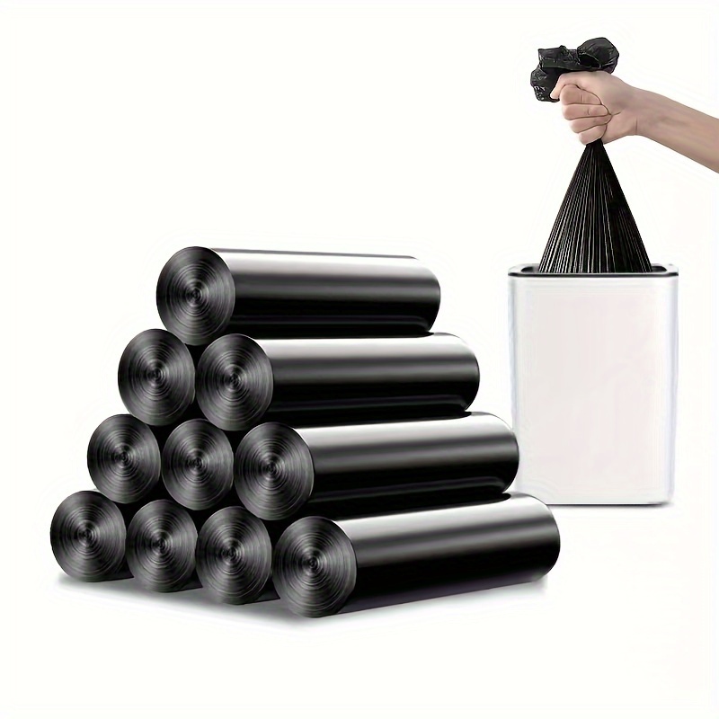 

100pcs/5rolls, Household Disposable Garbage Bags, Durable, Leak-proof, Suitable For Garbage Storage And Cleaning In Living Room, Bedroom, Kitchen, Bathroom, Toilet And Other