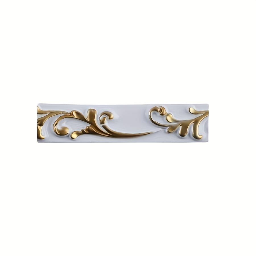 1pc 2m/78.74in 3d Pvc Self-adhesive Decorative Soft Wire Baseboard Ceiling Decorative Line Background Wall Shaping Line 3d Wall Sticker Home Decor