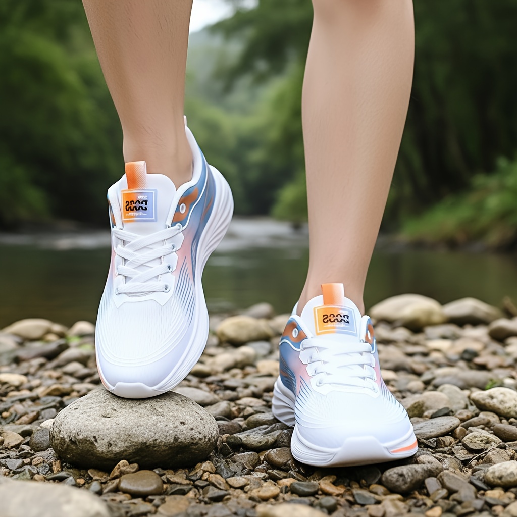 Men's & Women's (Unisex) Lightweight Low-Top Sneakers - Breathable Mesh Running Shoes with EVA Shock-Absorbing Sole, Anti-Slip Wide Toe Box - Plus Size Sneakers Suitable for Training,, Tennis, Walking - Spring/Autumn Casual Wear