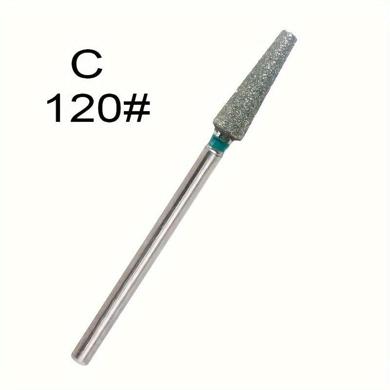 Tapered Style Nail Drill Bit, Electroplated Grit For Nail Grinding, Used For And Pedicures, 3/32'' Universal Electric Nail Drill Bit For Nail Art Machines, Can Replace Nail Files, For Nail Technicians