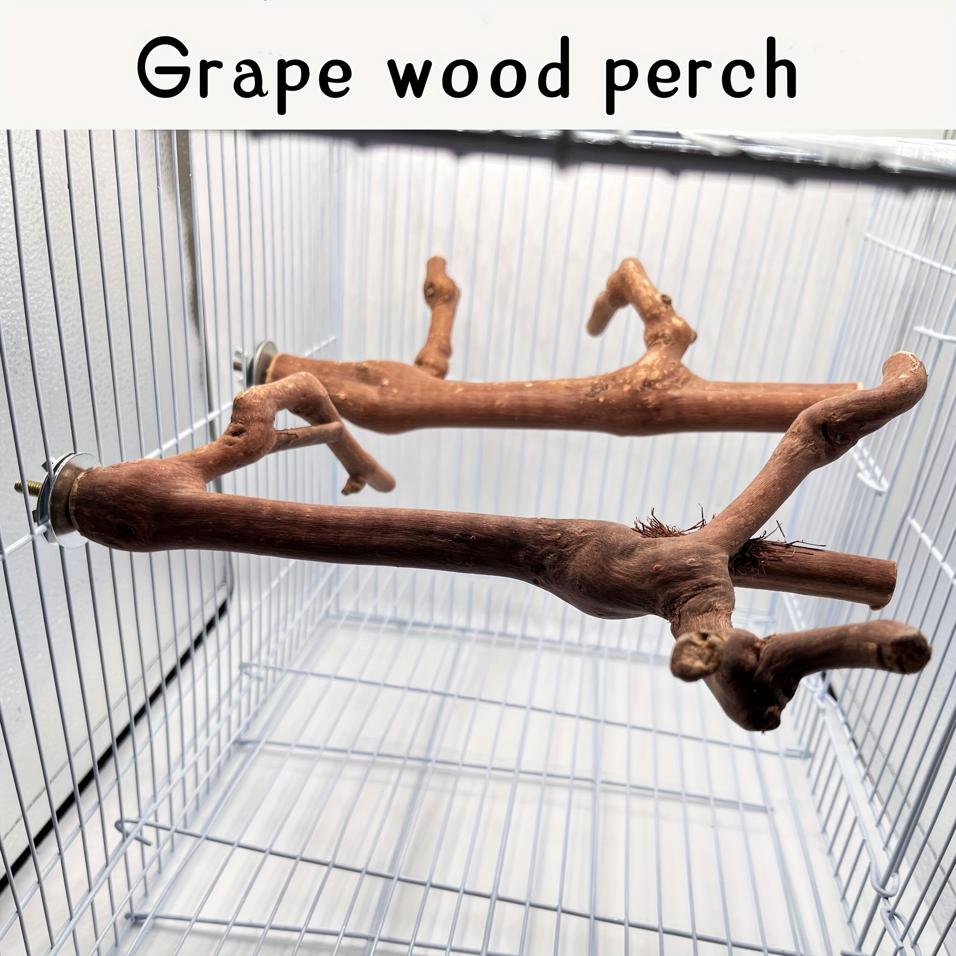 Deluxe Multi-Branch Bird Perch, Grapewood