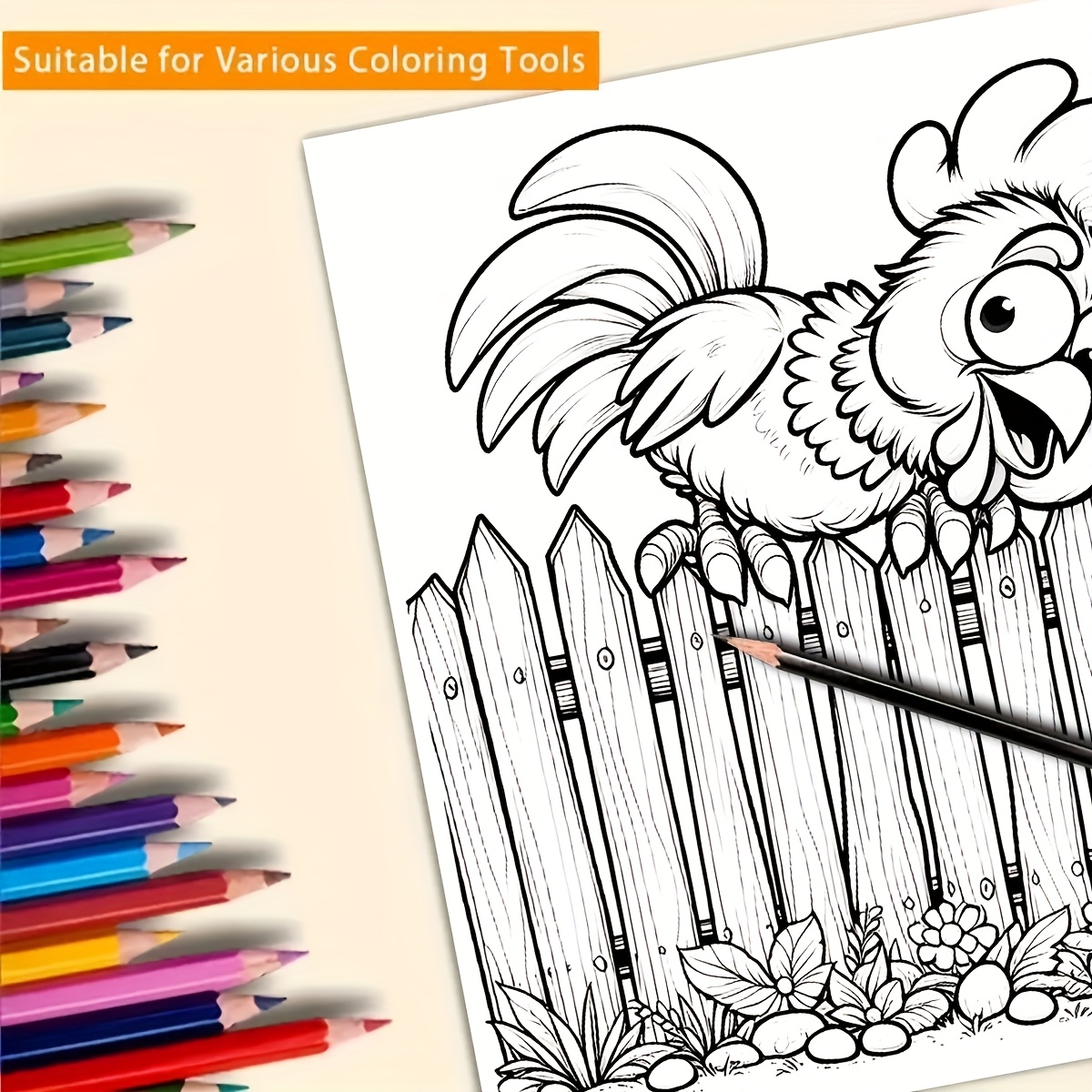 

Relax Coloring Book For Adults - 7.87" X 7.87", Upgraded Paper, 20 Vibrant Pages | Fun & Gift For Men, Women, Teens