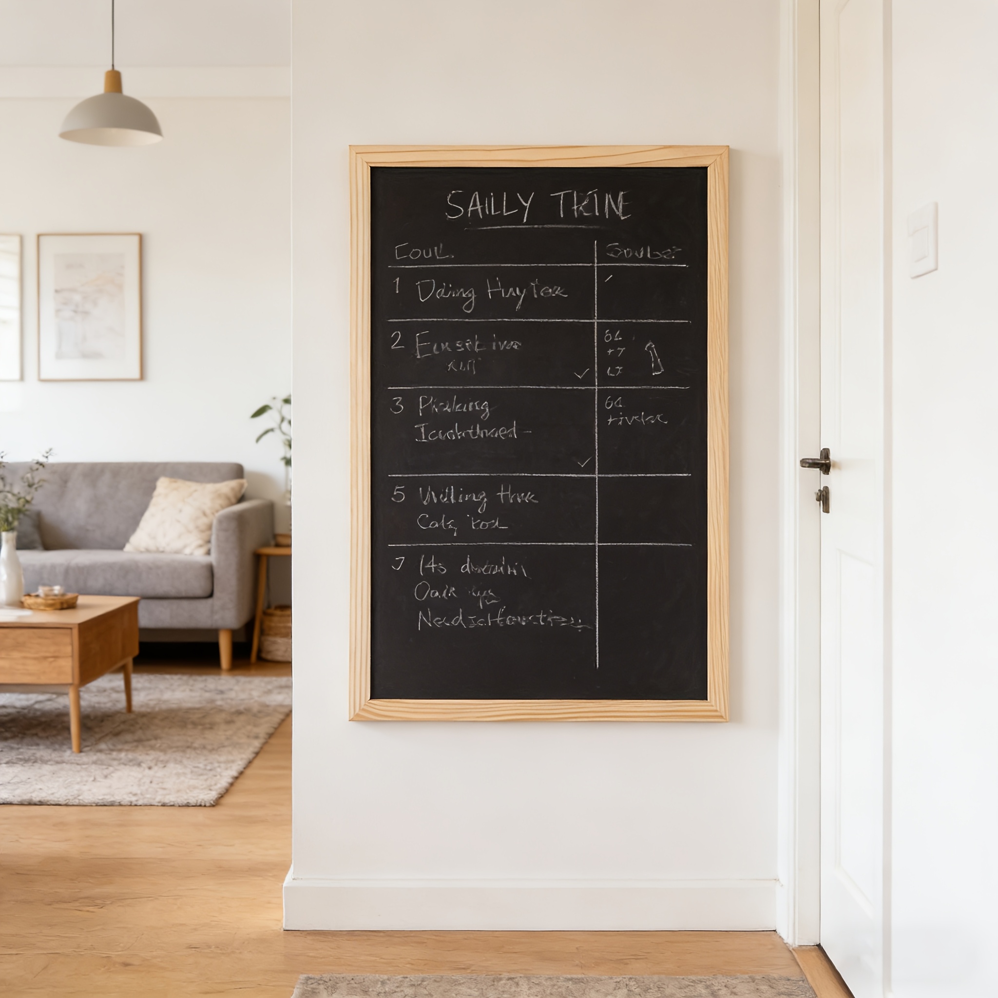  . extra große tafel mit holzrahmen,   für zuhause, schulen büros. mit rustikalem holzrahmen-design,   zur wandmontage.