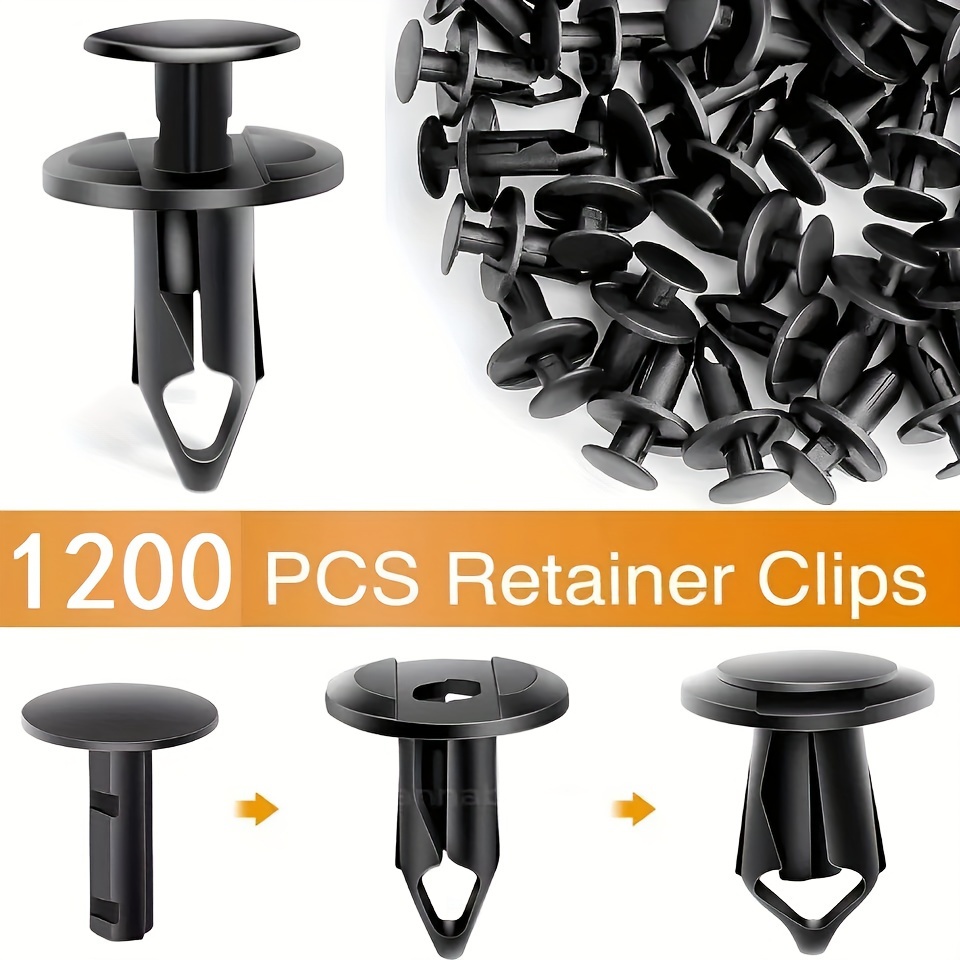 

120pcs-1200pcs 8mm Hole Size Utv Atv Bumper Retainer Rivets Push Type Fender Push Clips