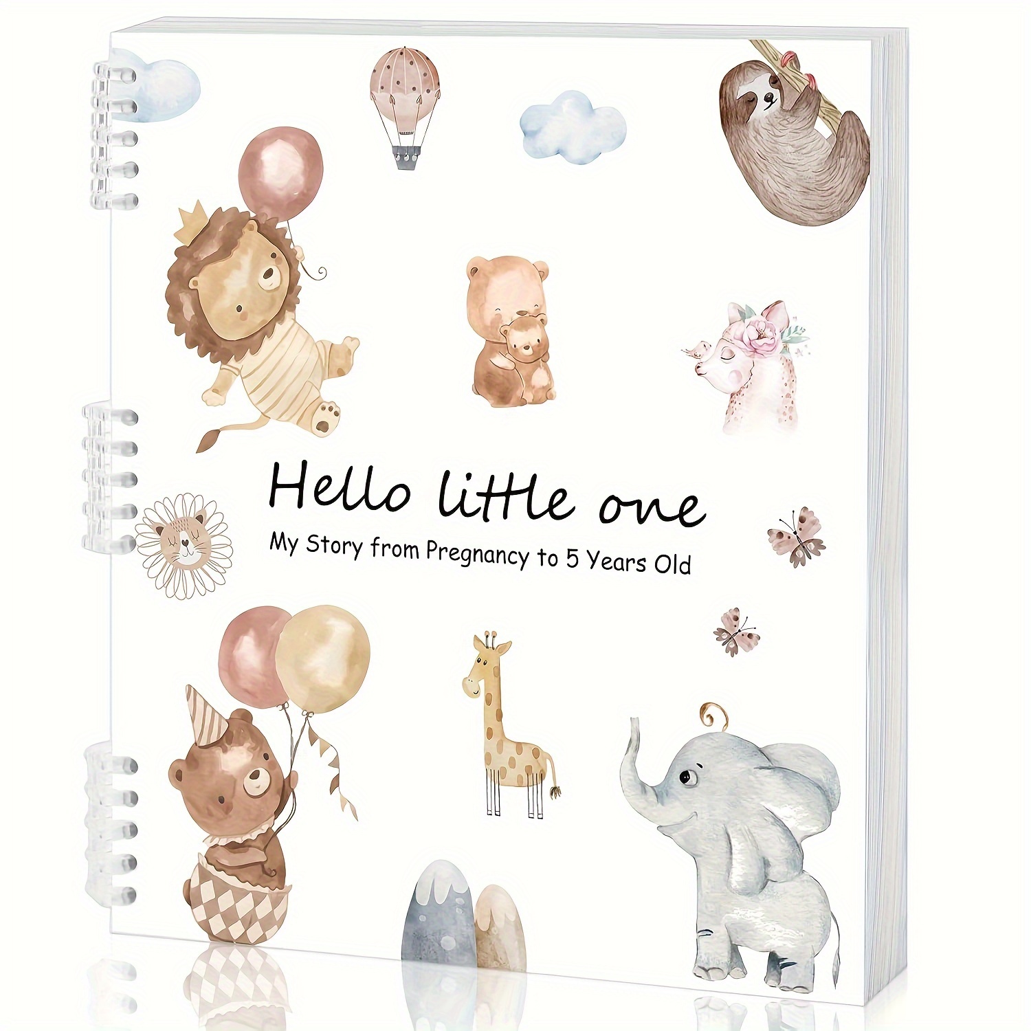 TEMU 1pc Animals Binder Pregnancy Journal - Perforated , , Memory Book For Moms, Years Organizer, Weekly Monthly Planner For First Time Moms