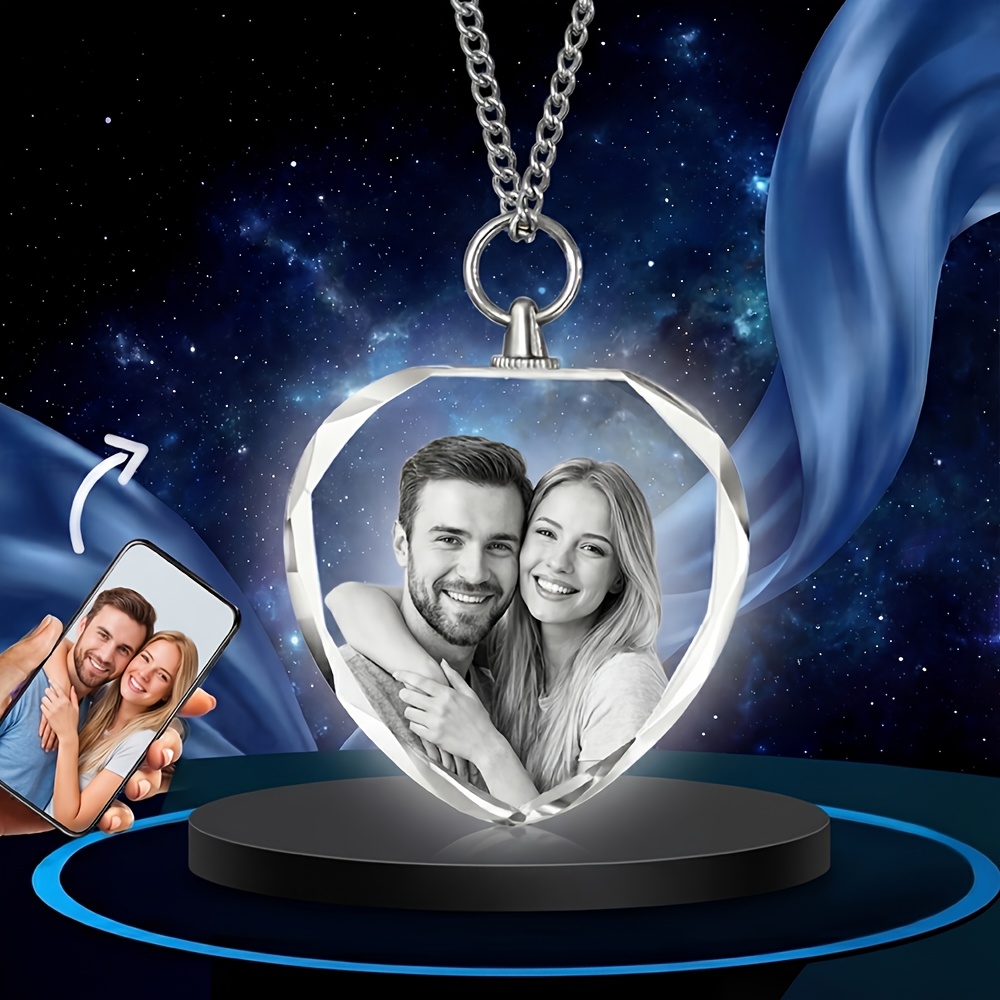 E-shop Personalisierte Foto-Gravur Anhänger Halskette | Zeitloses, sinnvolles, sentimentales, einzigartiges Andenken | Perfektes Geschenk für