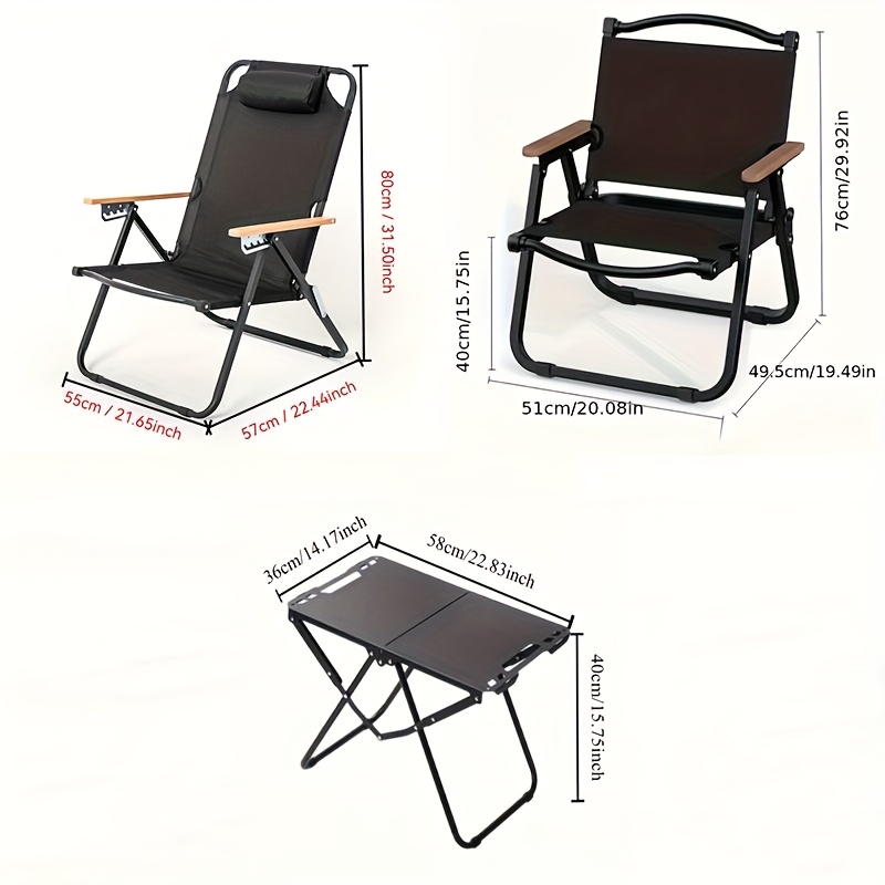 Silla de camping plegable