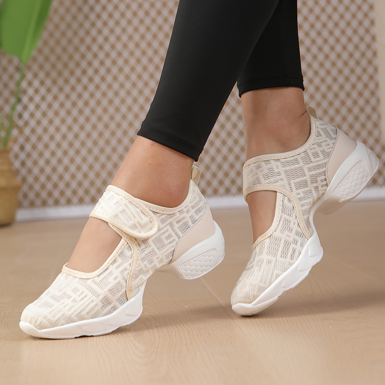 Zapatos de jazz para mujeres, zapatillas con cordones, zapatos de baile  moderno, plataforma, zapatos de baile para caminar