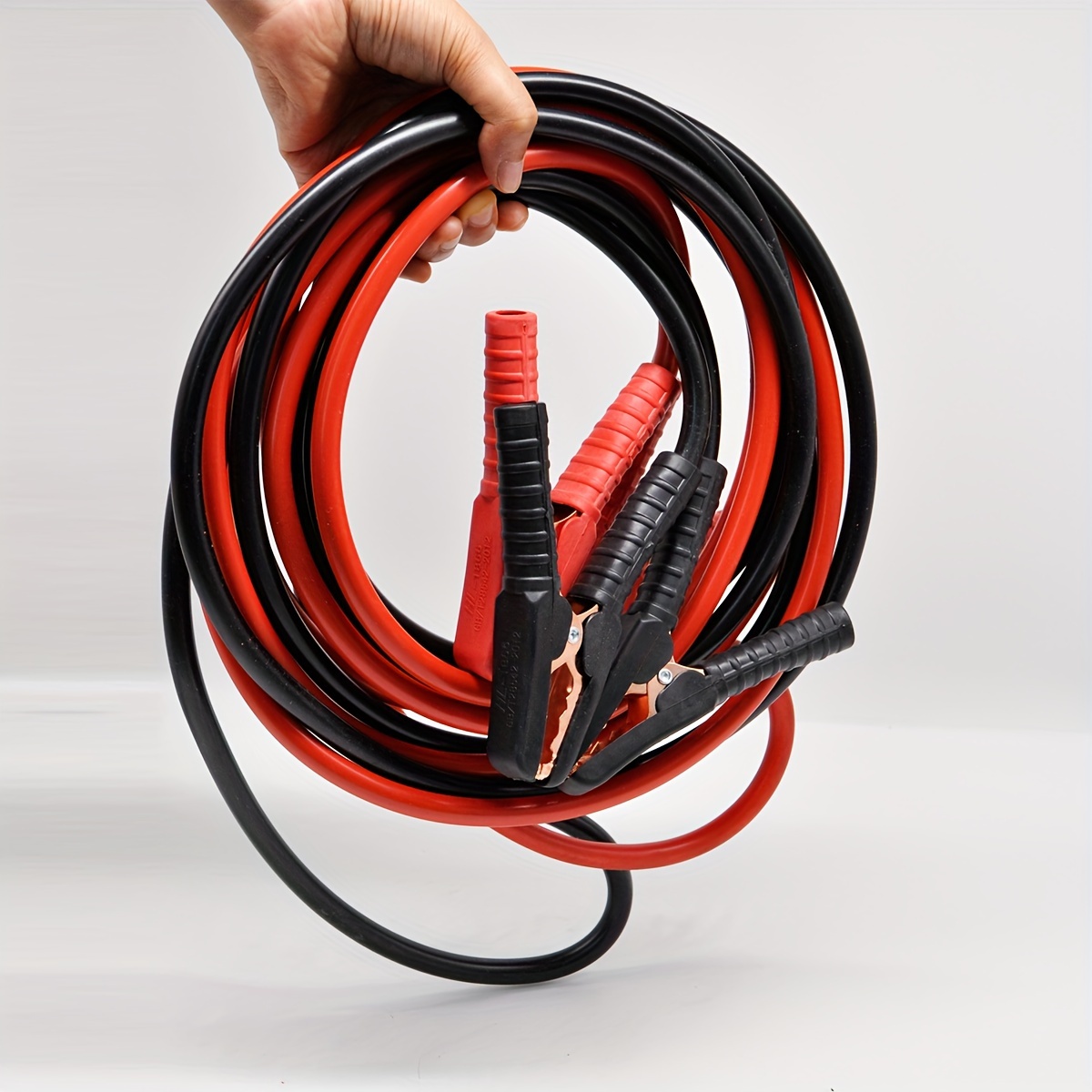 CTRICALVER Cable Batterie 12v / 24V, Câble De Pinces Crocodiles De Puissance De Pince De Batterie De Voiture Et Borne De Câblage à Tête Unique(1,8 M, 18AWG