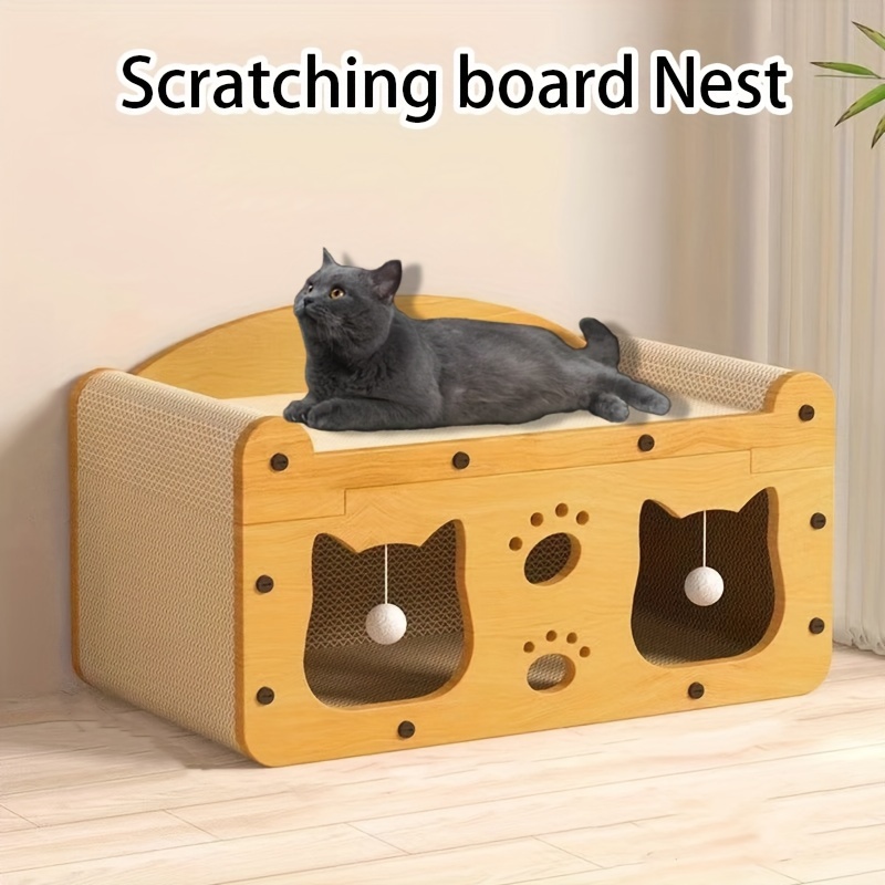 

1pc - Cat , Scratching Posts & Interactive - Cat Scratching Sofa Suitable Up To 10kg