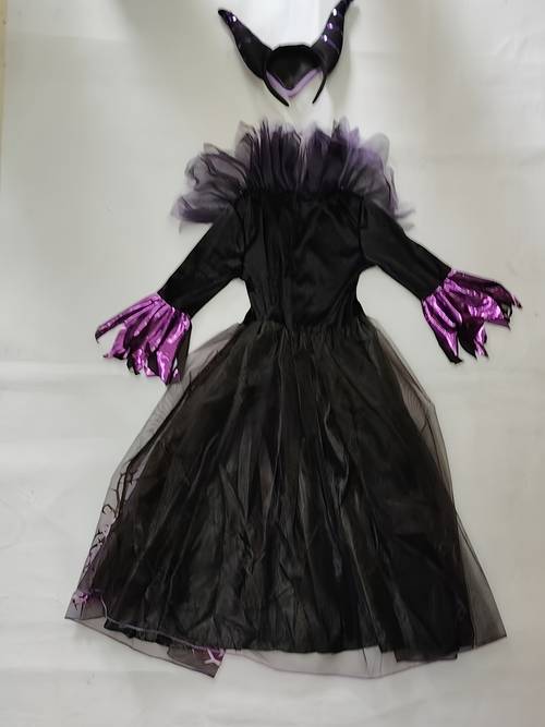 vestido de princesa para niñas: 1 vestido de bruja - y 1 con , vestido exquisito de princesa - para juegos de , disfraz de halloween, vestido de princesa festivo para fiestas
