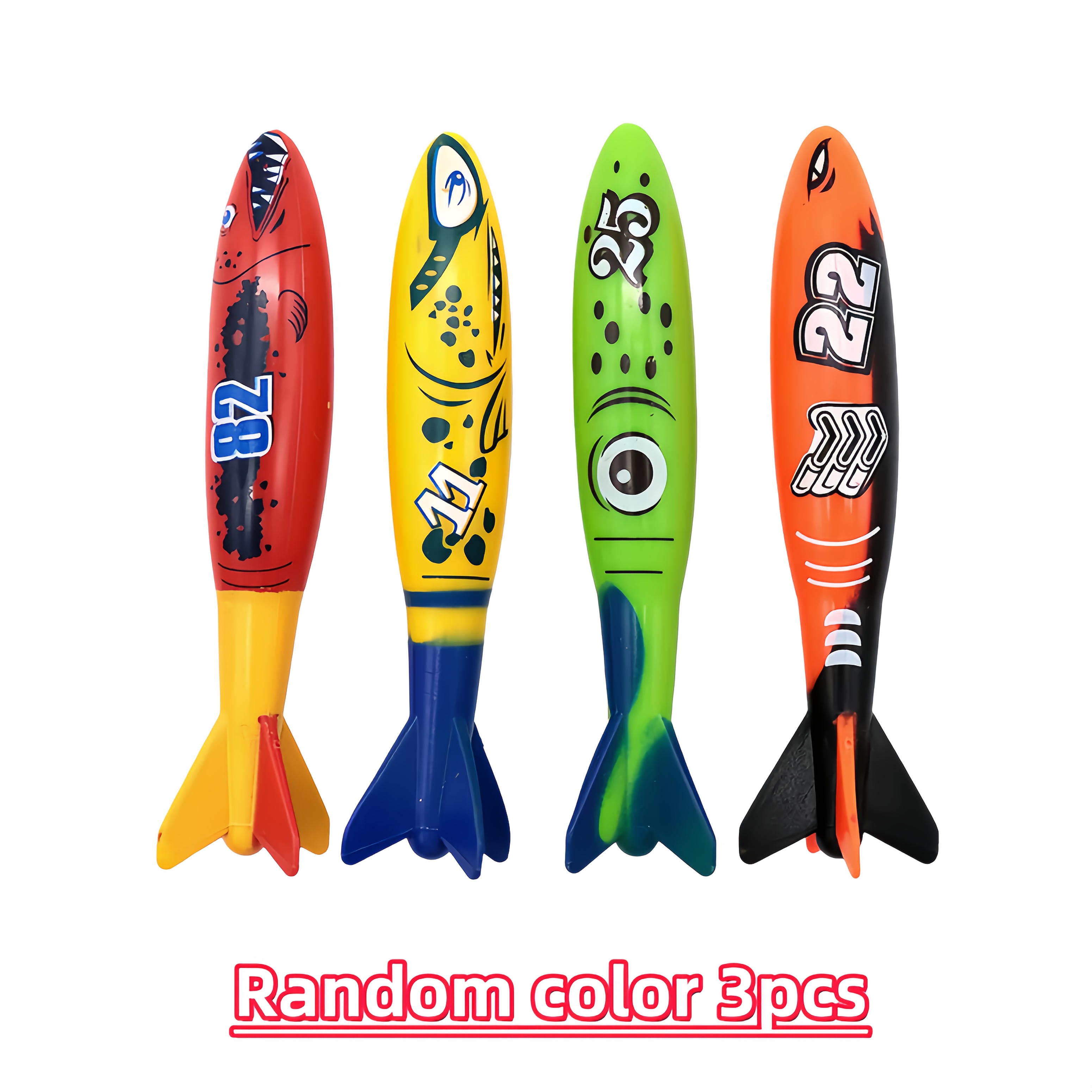 Diving Pool Toy, Toys For Boys And Girls, Random Color Toy Set, Throwing Game, Bath Toy, Beach And Pool Toy, Outdoor Gift, Ideal Gift