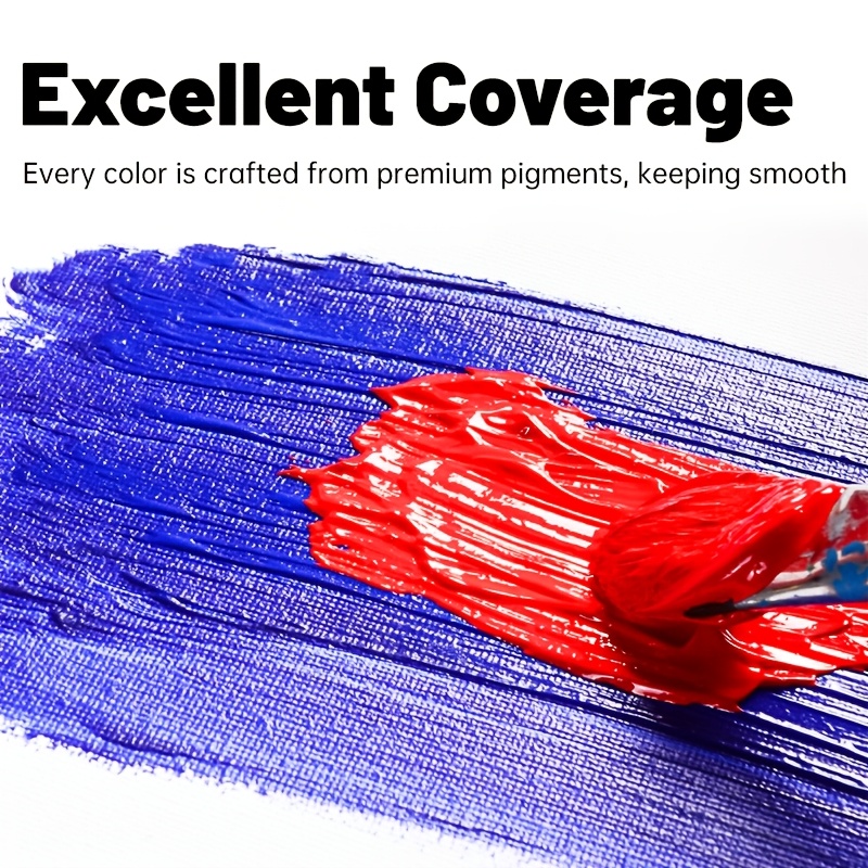 Set of Acrylic Paints with Rich Pigments, Waterproof, Portable, Available in 12, 18, or 24 Colors, 5 ml Each for Crafts, Canvas, Wood, and M
