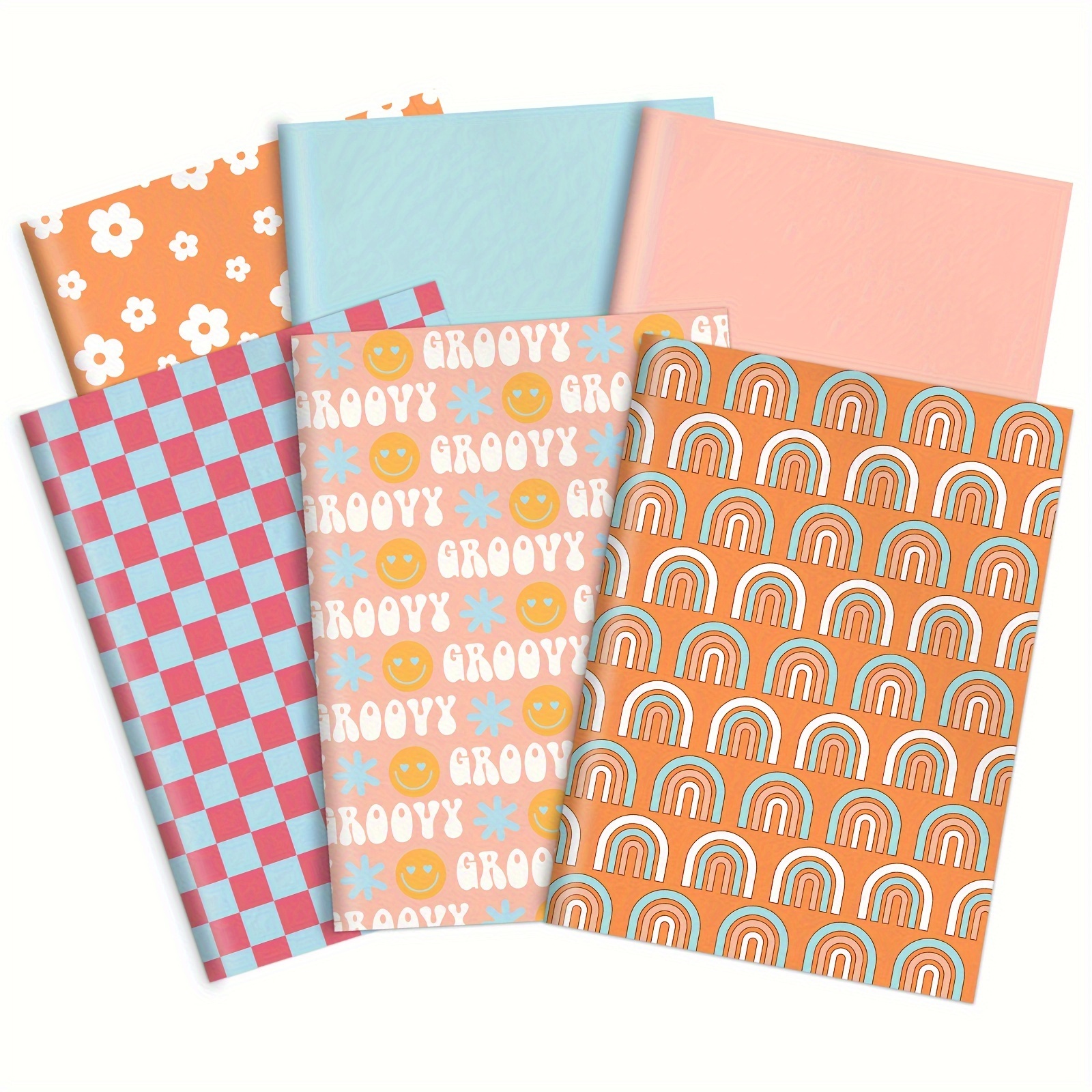 

90-sheet Boho Tissue Paper Set - Retro Groovy & With Flowers, 14x20 Inch - Perfect For Baby Showers, Birthdays, And Party Decorations