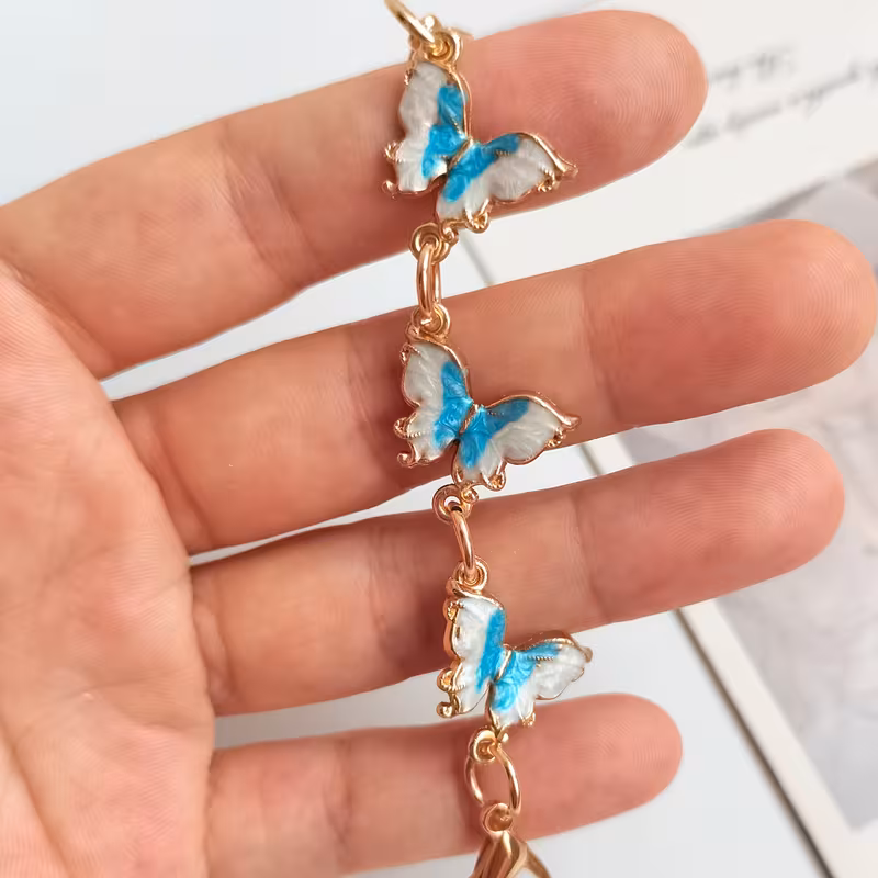 2pcs new fashionable and exquisite alloy purple small lobster clasp decorative shoe chains suitable for canvas shoes sneakers casual shoes platform shoes a fun decoration to Product details 8