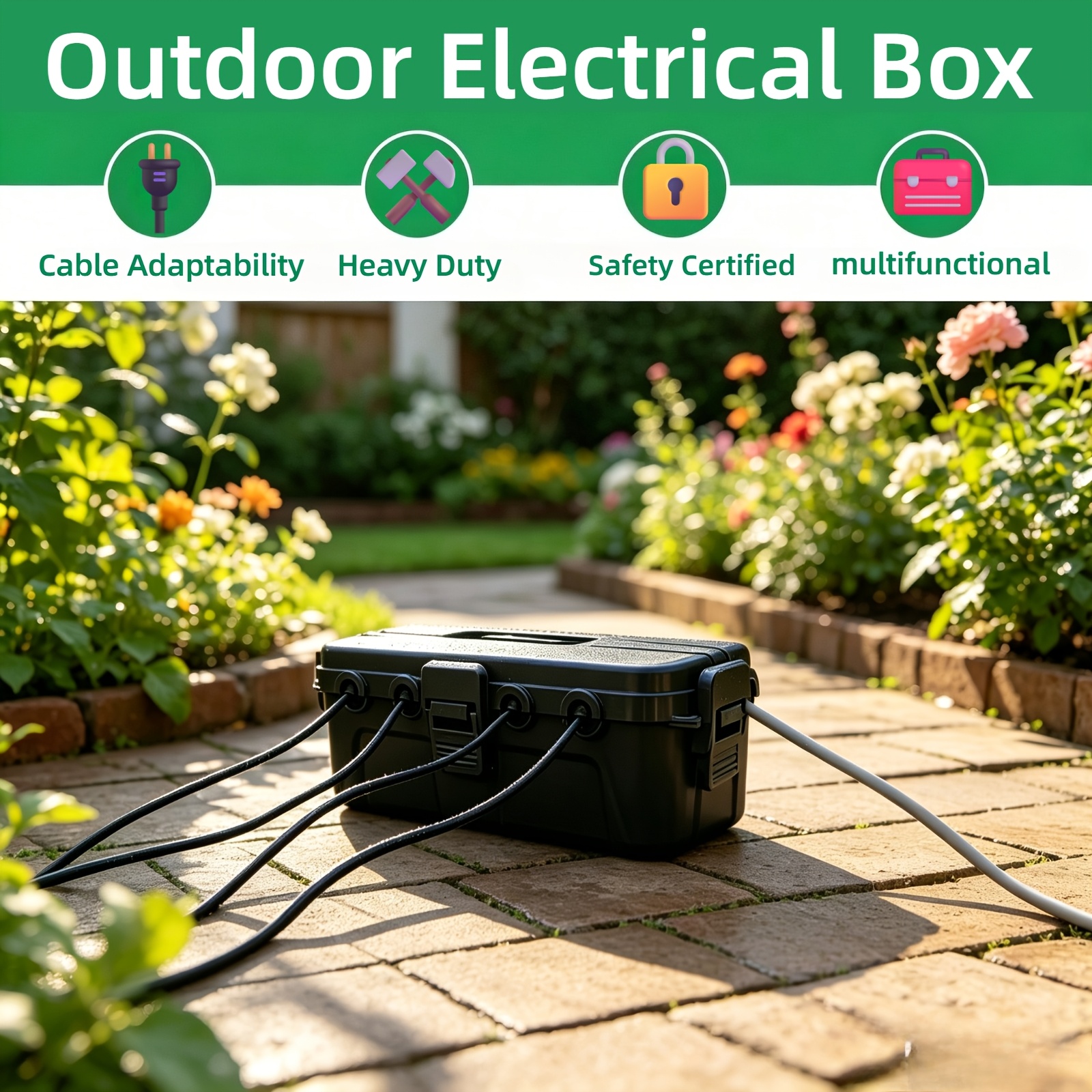 outdoor electrical box sold on Temu United States