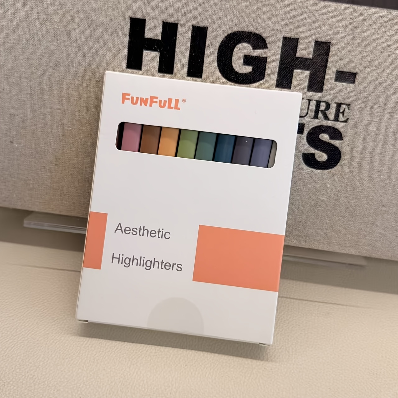 TEMU 10pcs Aesthetic Earthy Tone Vintage Highlighters, Soft Chisel Tip, Highlighter Pens, For Painting, Scrapbooking, Journaling School & Office