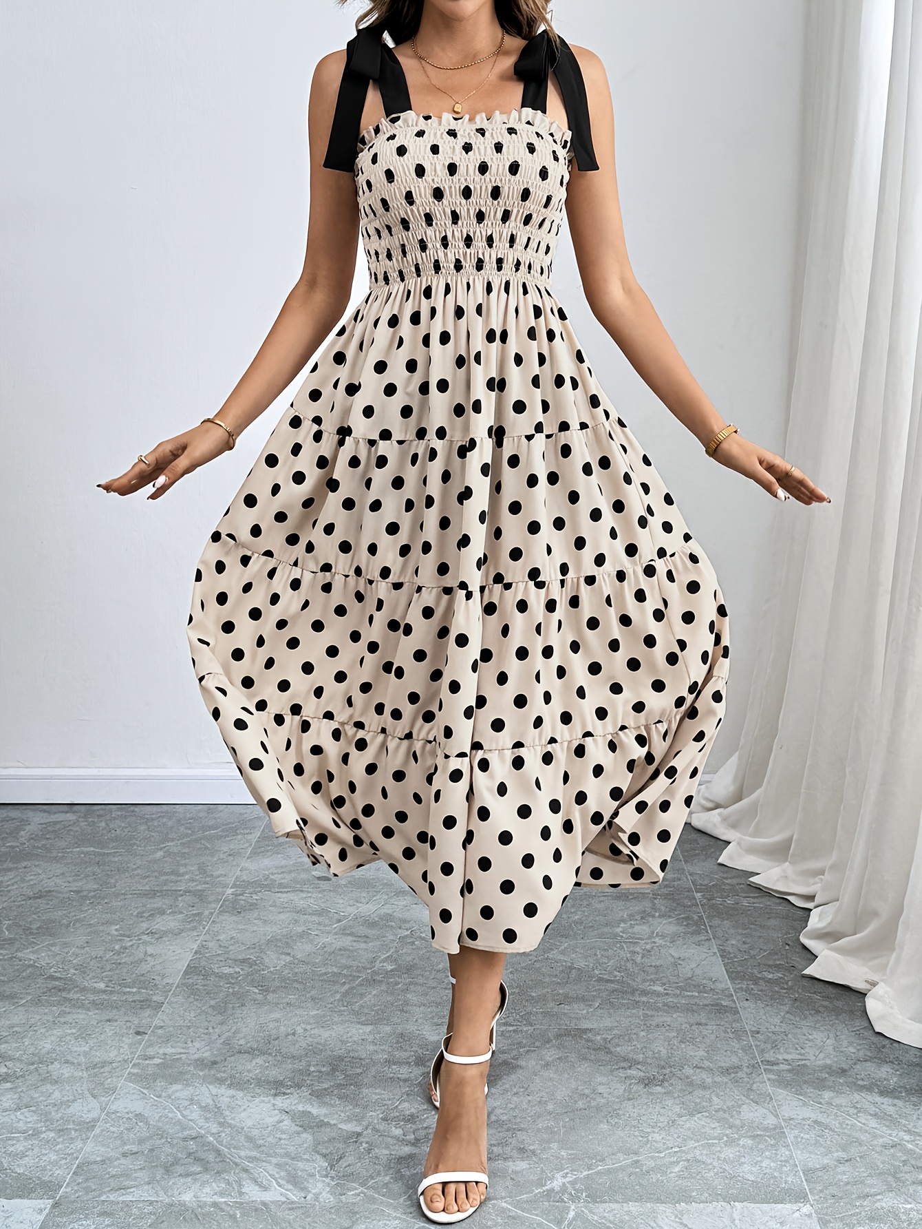 white christmas dresses Stylish Cotton Sundress - Womens Summer Dress main image 0