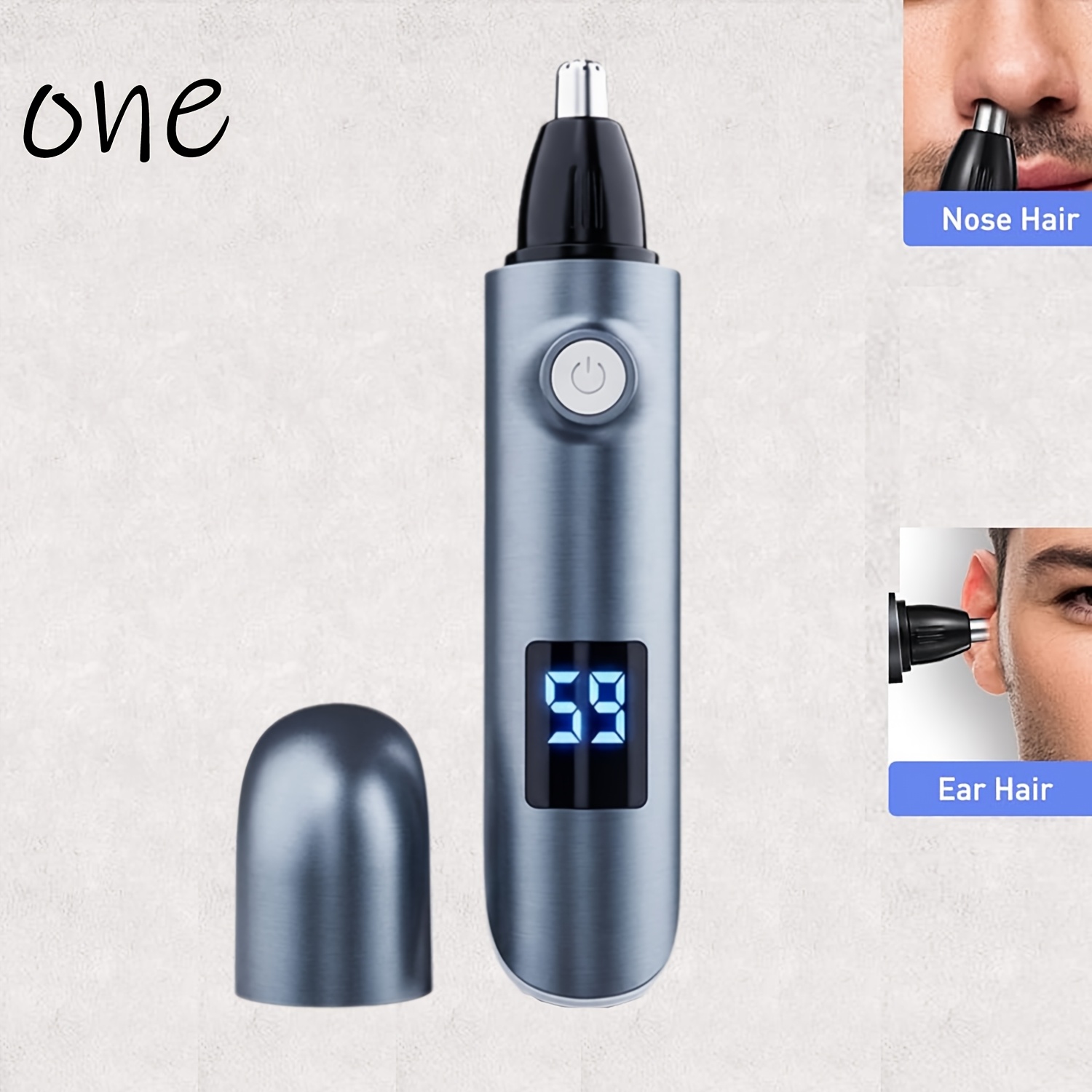 Nose Hair Trimmer Non-invasive Nose Hair Double- Blade Easy To Clean Eyebrow Trimming Tools, Rechargeable Nose Hair Trimmer Eyebrow Trim Kit, Long , Short Charging Time, Easy To Carry