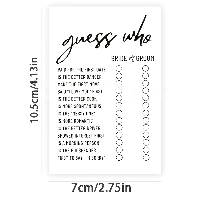 TEMU 18pcs Game Cards Suitable For Bridal Showers - Prop Cards With English Conversation Starters, Fun Matching Quotes Activity For Proposal , Favors