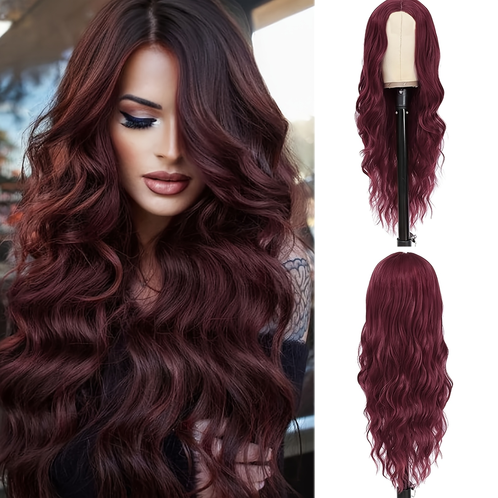 TEMU 28-inch Body Wave Wig For Women - Soft, Realistic & Textured With Natural Look, & Special Occasions