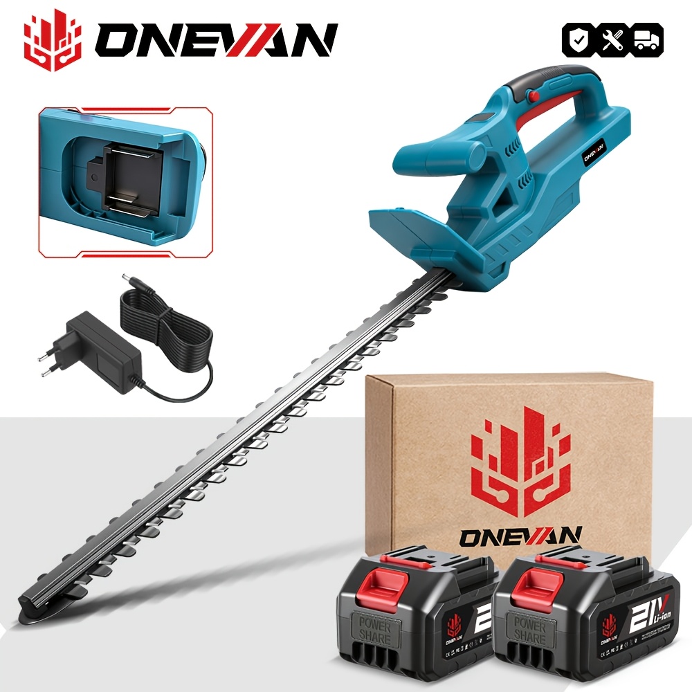 Electric Hedge Trimmer Set, Hedge Trimmer, 510mm Double- Electric Branch Trimmer, Suitable For Garden And Shrub Hedge Trimming, Compatible With Onevan Batteries