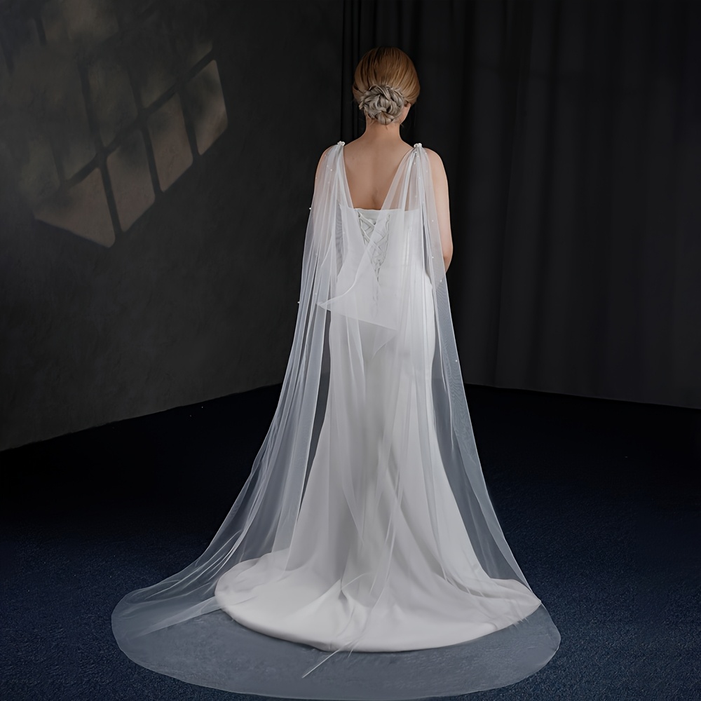 a european bridal hand beaded shawl wedding - Temu
