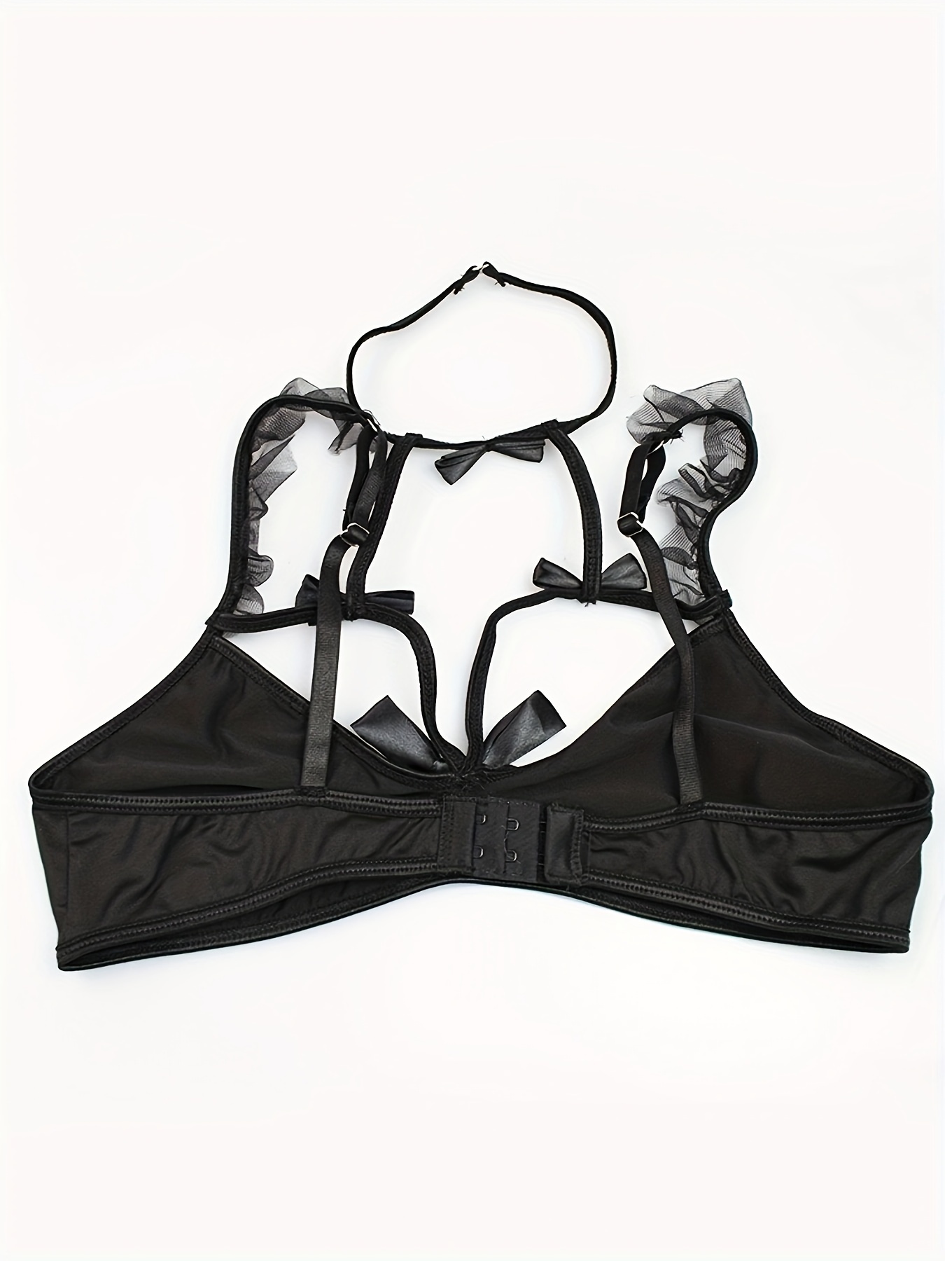 Women s Sexy Bride Lingerie Costume Set Black Color Gothic Temu