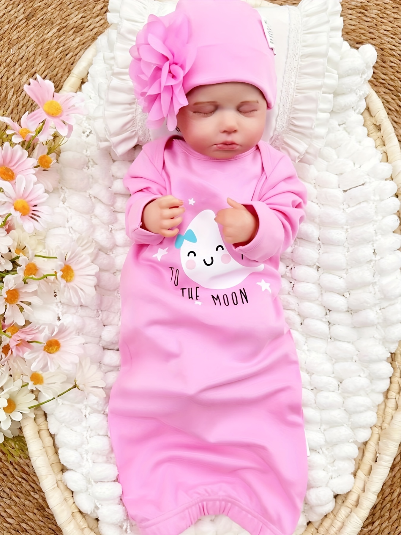 conjunto ropa bebé niña meses 2pcs gorro flores Temu Uruguay