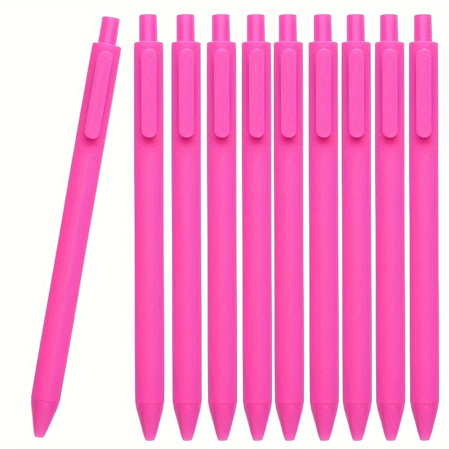 

10pcs Hot Retractable Gel , 0.5mm , Ink - For Breast & 's Day, Office Supplies For Women, , And