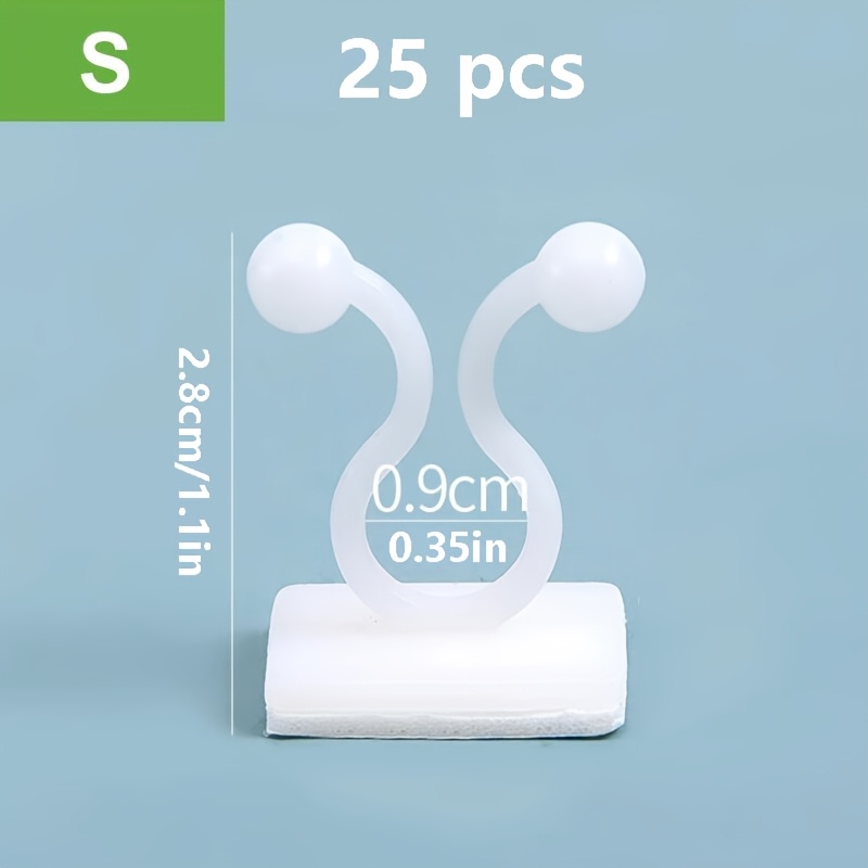 TEMU Plant Stand Green Leaf Clip Self Adhesive Plant Clip Home Garden Vine Invisible Climbing Wall Stand Hook Plant Clip