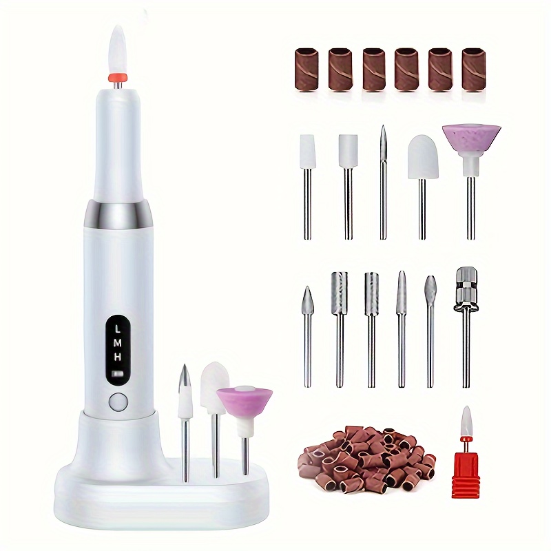 

File Kit - Rechargeable Wireless For Gel , , And , Pedicure Polishing Tool Charging