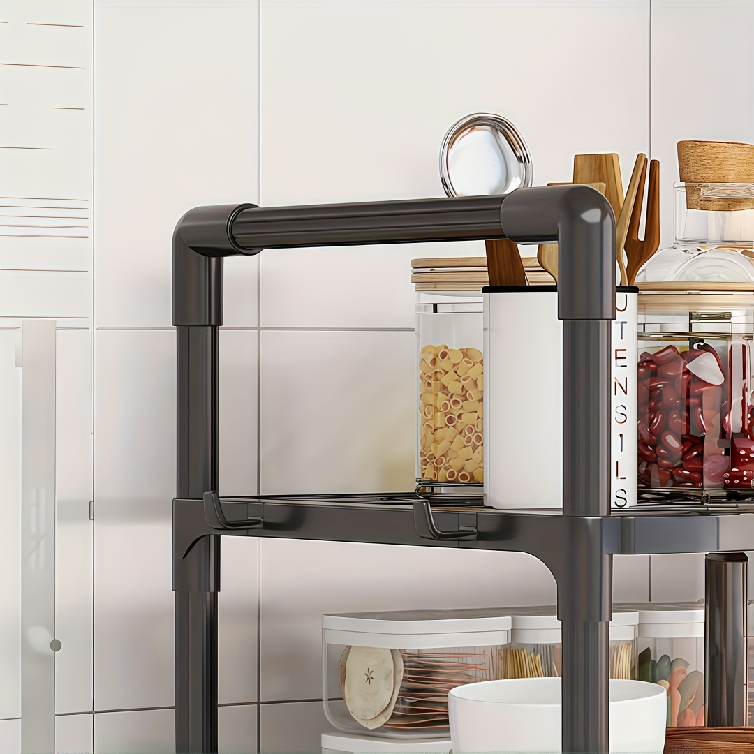 kitchen multifunctional utility shelf 2 tier 3 tier shelf great for microwave and oven open spice organizer kitchen organizer utility racks Product details 5